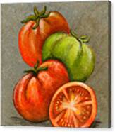 Home Grown Tomatoes Canvas Print