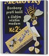 Honey-flavoured Cough Sweets In The Form Of Bees. Colour Lithograph, Ca. 1900. Canvas Print