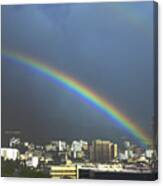 Honolulu Rainbow Canvas Print