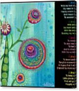 Hope With Poem Canvas Print
