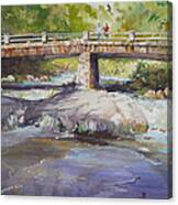 Hopper Bridge Creek Canvas Print