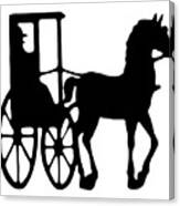 Horse And Buggy Vector Canvas Print