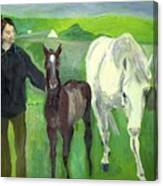 Horse And Foal Canvas Print