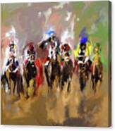 Horse Race I Canvas Print