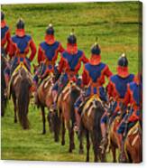 Horse Riders At The Mongolian Nadaam Festival Canvas Print