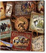 Horse Sign Collage Canvas Print