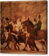 Horses In Motion Canvas Print