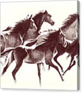 Horses2 Mug Canvas Print