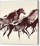 Horses3 Mug Canvas Print