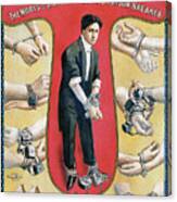 Houdini Advertising Poster 1906 Canvas Print