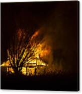 House Fire Canvas Print