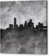 Houston Skyline Grunge Canvas Print