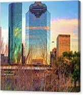 Houston Texas Downtown Skyline Panorama Canvas Print