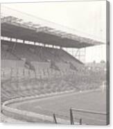 Hull City - Boothferry Park - South Stand 1 - 1969 - Bw Canvas Print
