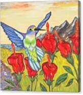 Nectar Of Life - Hummingbird Canvas Print