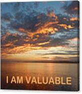 I Am Valuable Two Canvas Print