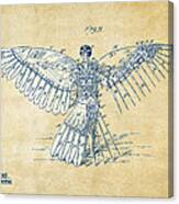 Icarus Human Flight Patent Artwork - Vintage Canvas Print