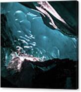 Ice Cave - Falljokul, Iceland - Travel Photography Canvas Print