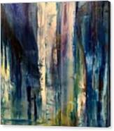 Icy Cavern Abstract Canvas Print