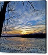 Icy River Canvas Print