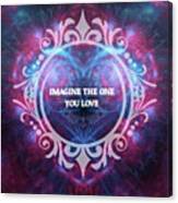 #imagine #love #heart #art #digitalart Canvas Print