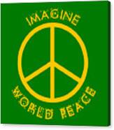 Imagine World Peace Canvas Print