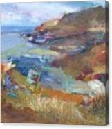 Immersed In The Landscape Painters At Rocky Creek, Quin Sweetman Canvas Print