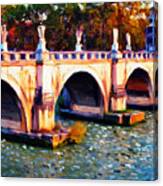 Impressionist Bridge Canvas Print