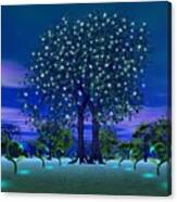 In The Night Forest Canvas Print