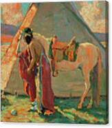Indian Camp Canvas Print