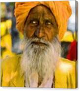 Indian Old Man Canvas Print