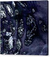 Indigo - Dark Contemporary Abstract Painting Canvas Print