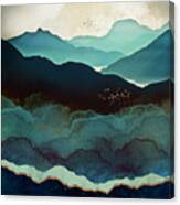 Indigo Mountains Canvas Print