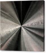 Inside A Steel Pipe Canvas Print