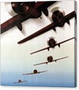 International Aviation Meeting 1937, Zurich, Switzerland - Retro Travel Poster - Vintage Poster Canvas Print