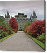 Inveraray Castle In Autumn Canvas Print