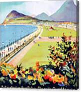 Ireland Bray Vintage Travel Poster Restored Canvas Print