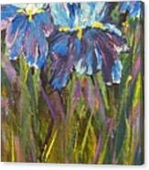 Iris Floral Garden Canvas Print