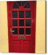 Irish Red Door Canvas Print