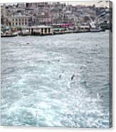 Istanbul To Kadikoy, Ferry Ride On The Golden Horn Canvas Print