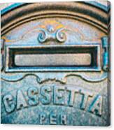 Italian Mailbox Close Up Canvas Print