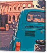 Italy, Vintage Panorama Canvas Print