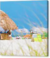 It's A Hut Day At The Beach Canvas Print