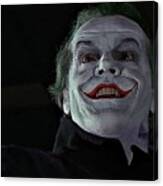Jack Nicholson As The Joker Batman 1989-2015 Canvas Print
