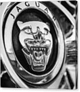 Jaguar Emblem -0028bw Canvas Print