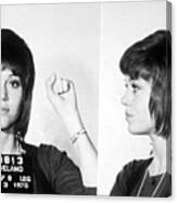 Jane Fonda Mug Shot Horizontal Canvas Print