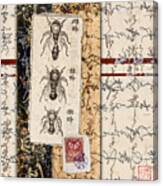 Japanese Bees Canvas Print