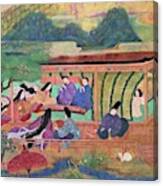 絵巻風楽園#japanesepainting Canvas Print