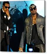 Jay-z And Kanye West Canvas Print