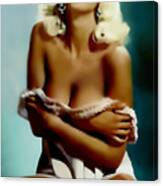 Jayne Mansfield - Watercolor Painting Canvas Print